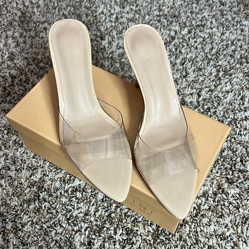 Vici Nude Open Toe Mules